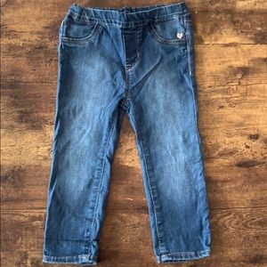 H&M Heart Skinny Blue Jeans Toddler Girls